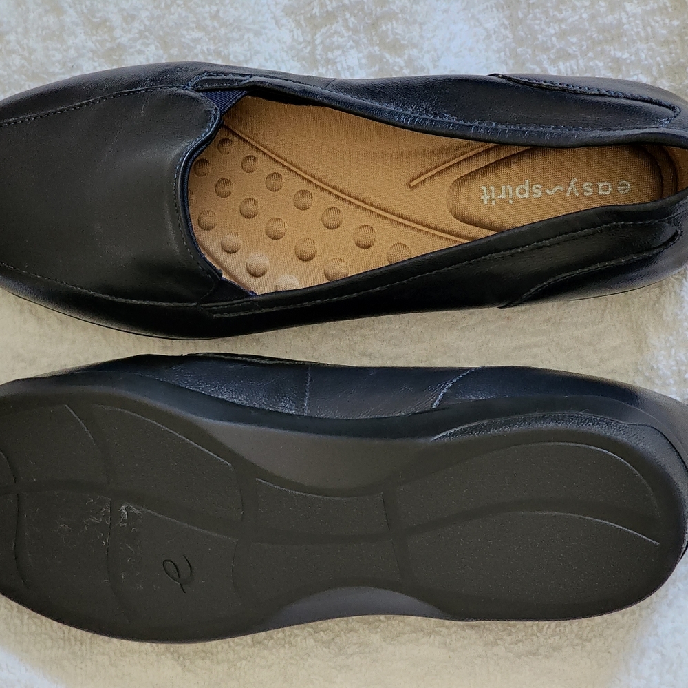 🌺Easy Spirit Women's Devitt Slip On Oxford Flats Navy Blue Nappa Leather US 7M - Picture 4 of 12